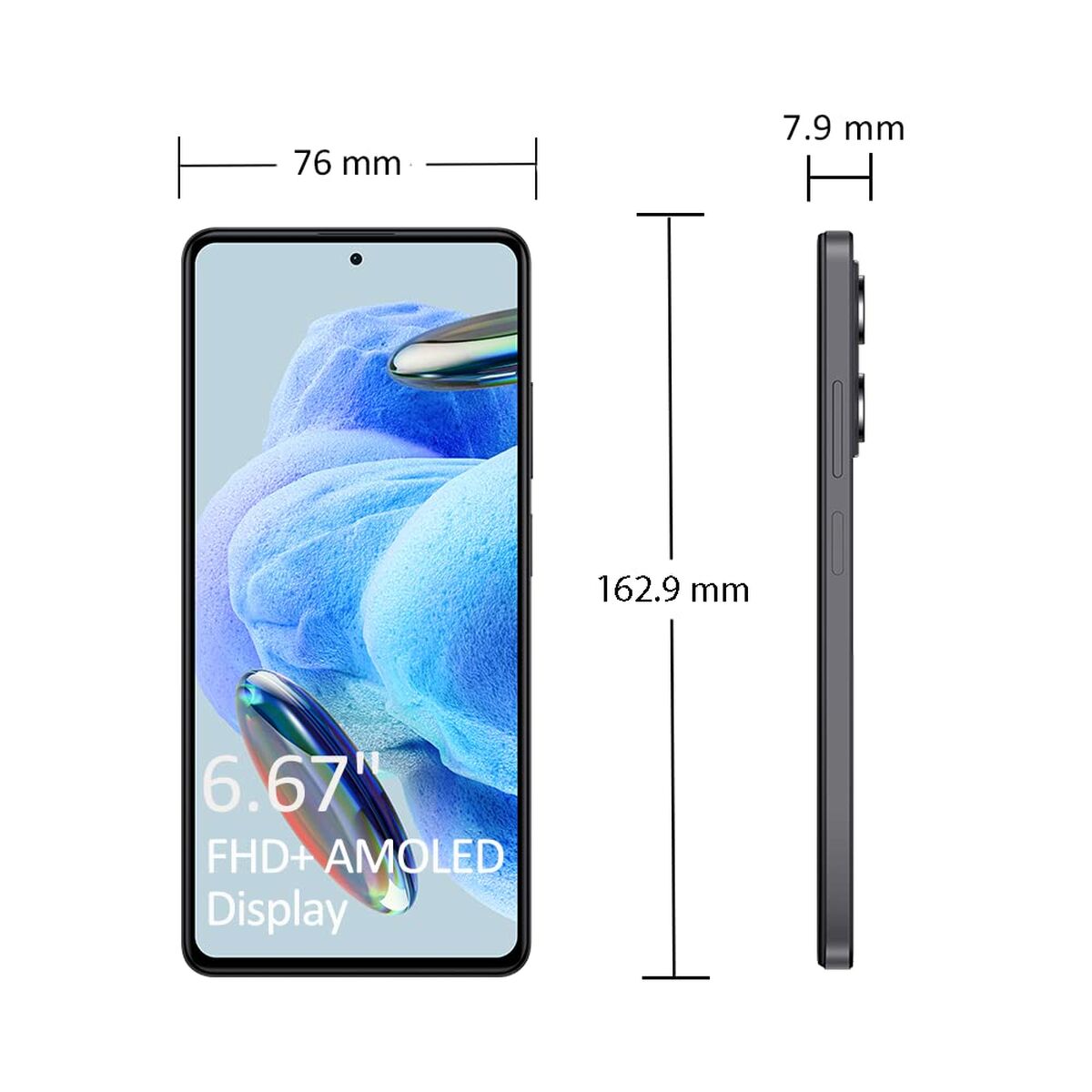 Smartphone Xiaomi Note 12 Pro 5G Black 6,67″ 6 GB RAM 128 GB