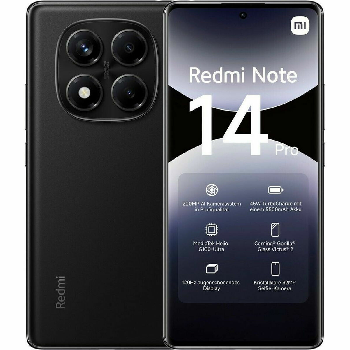 Smartphone Xiaomi REDMI NOTE 14 PRO 6,7″ 8 GB RAM 256 GB Black