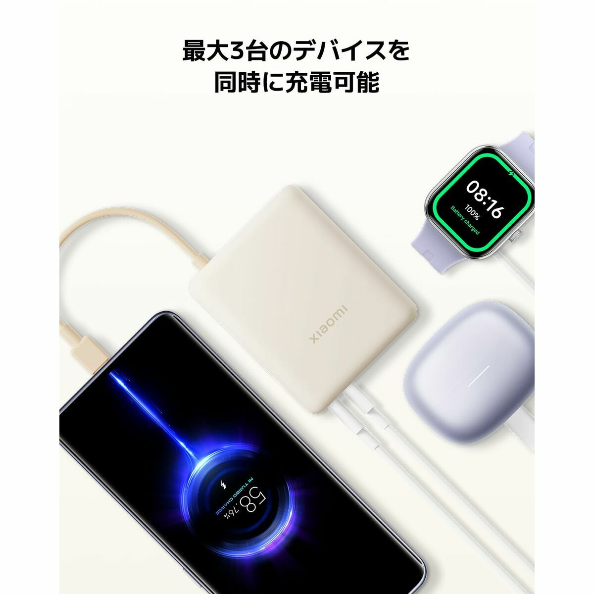 Powerbank Xiaomi 33W PB ICAB 10000 BG Beige 5600 mAh