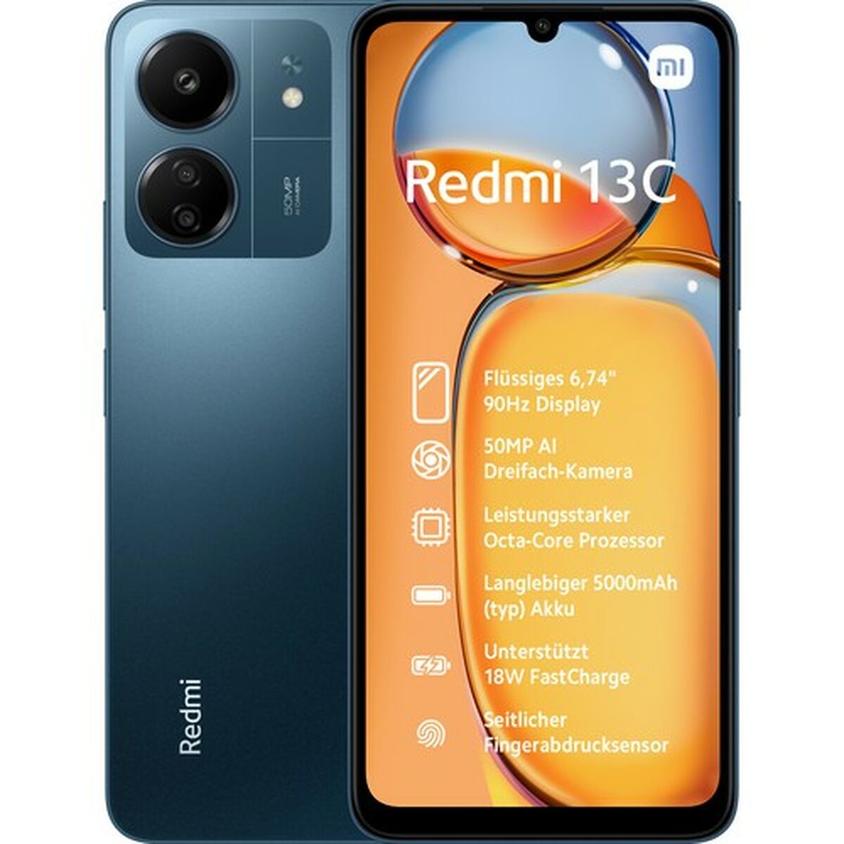 Smartphone Xiaomi Redmi 13C 6,7″ MediaTek Helio G85 8 GB RAM 256 GB Blue