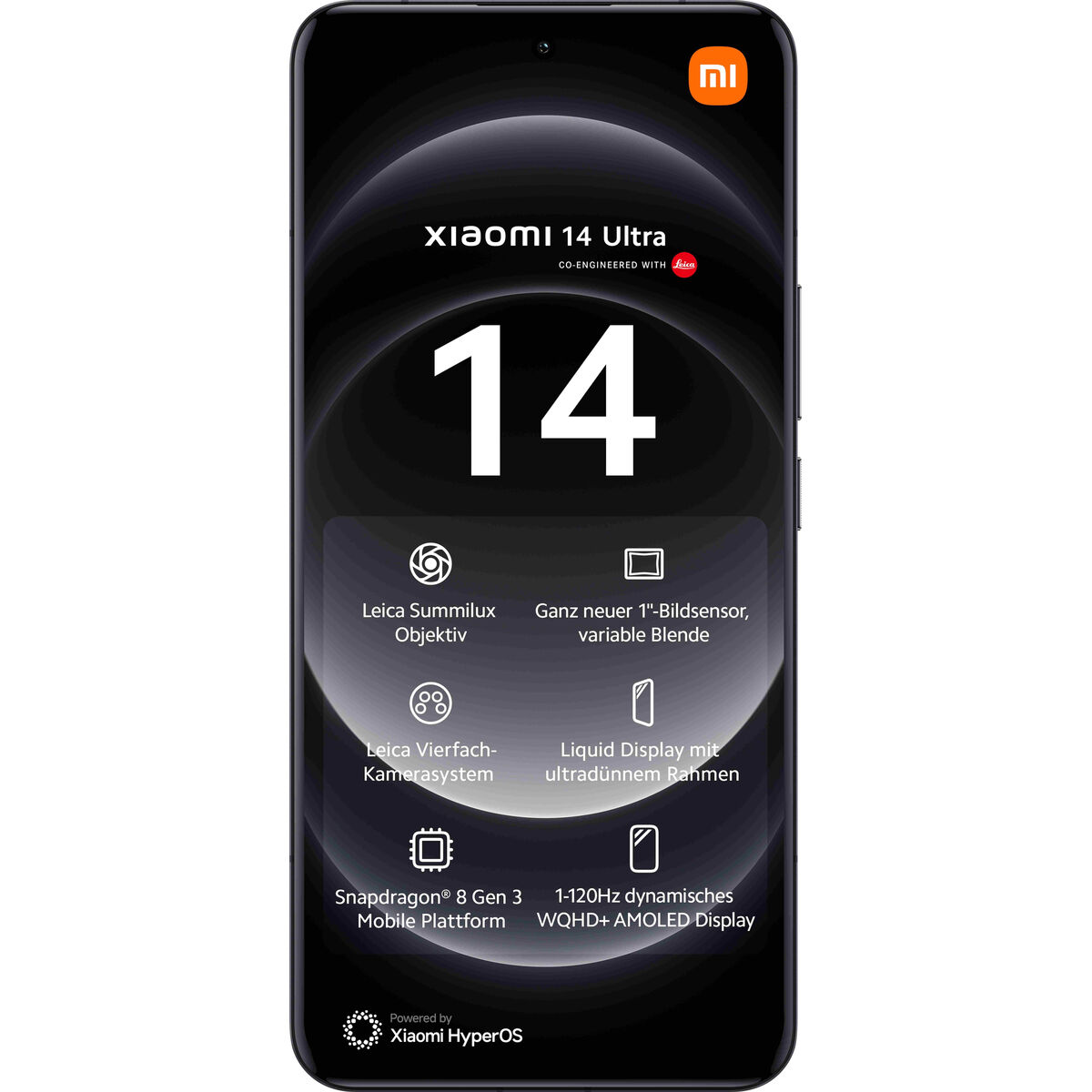 Smartphone Xiaomi 14 Ultra 6,73″ 16 GB 512 GB Black
