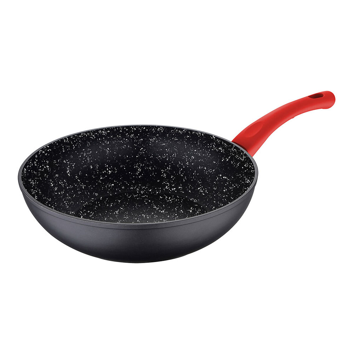 Wok Pan San Ignacio toledo Black Toughened aluminium  20 cm Wok Pan San Ignacio toledo Black Toughened aluminium  20 cm
