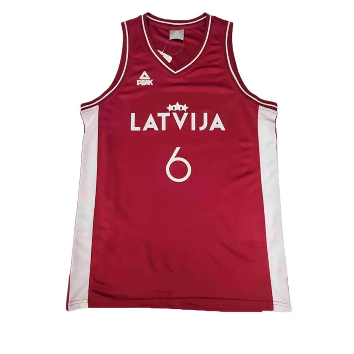 Basketball shirt Peak Latvija 6 – Porzingis White Brown Basketball shirt Peak Latvija 6 – Porzingis White Brown