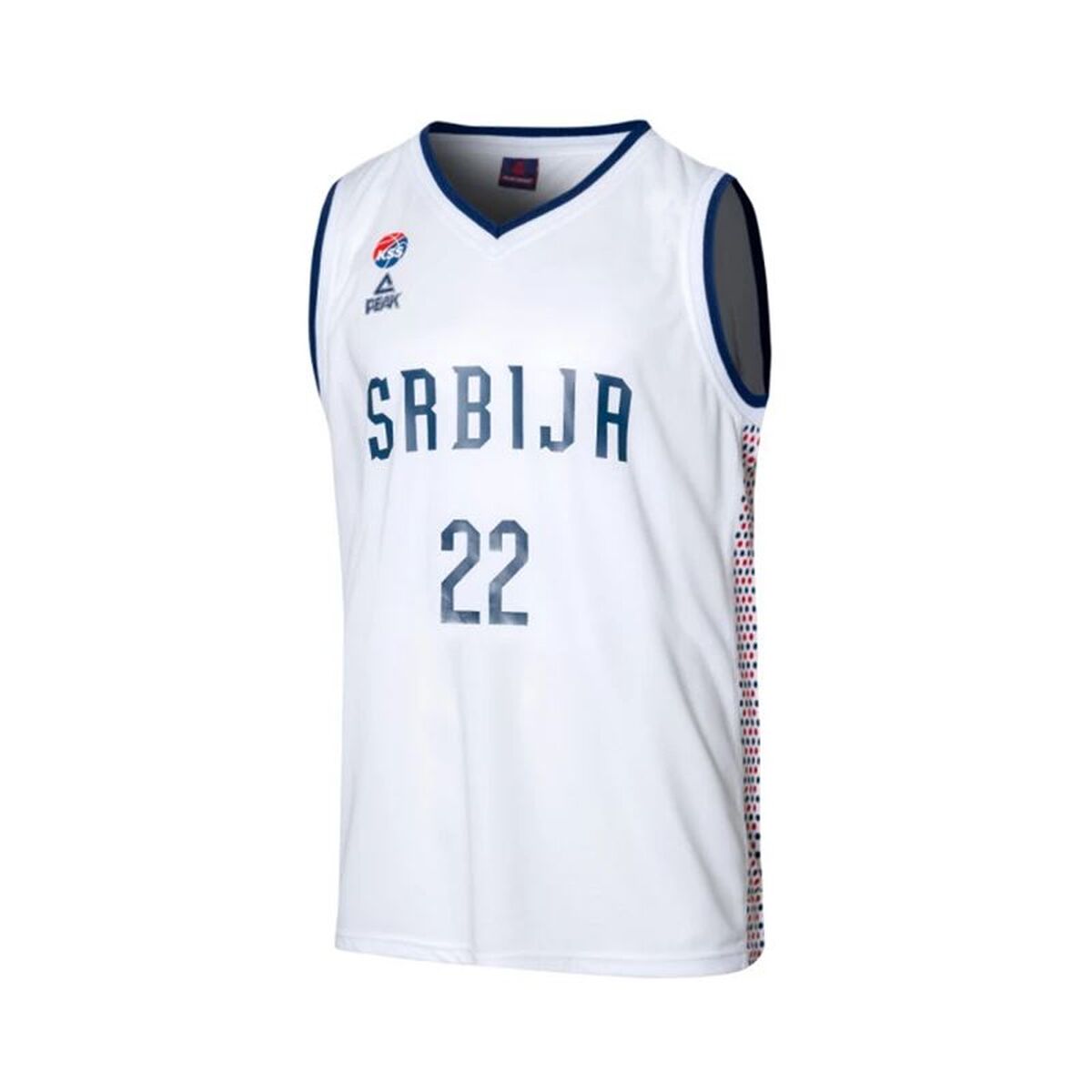 Basketball shirt Peak Srbija 22 White Basketball shirt Peak Srbija 22 White