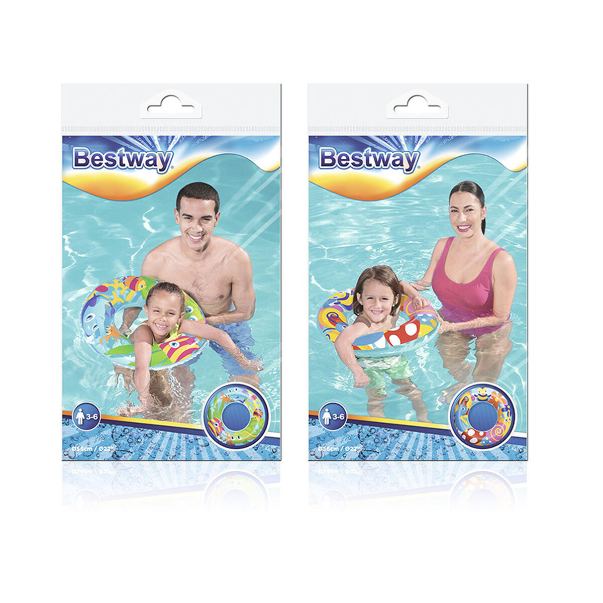 Inflatable Float Bestway Multicolour 48 x 48 x 11 cm