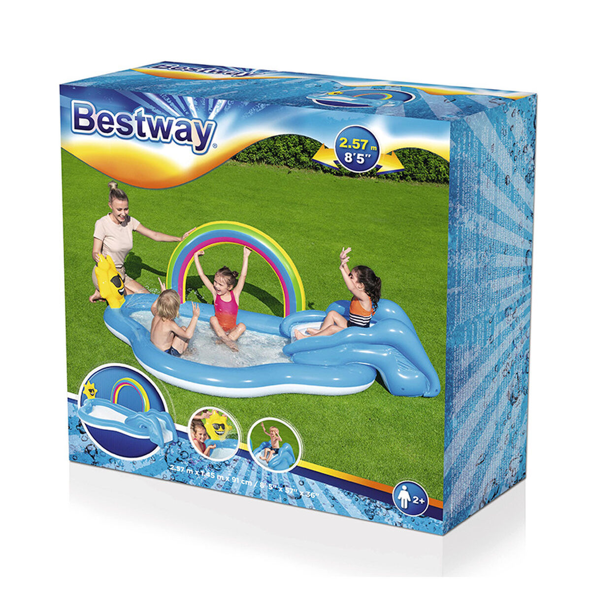 Children’s pool Bestway 257 x 145 x 91 cm