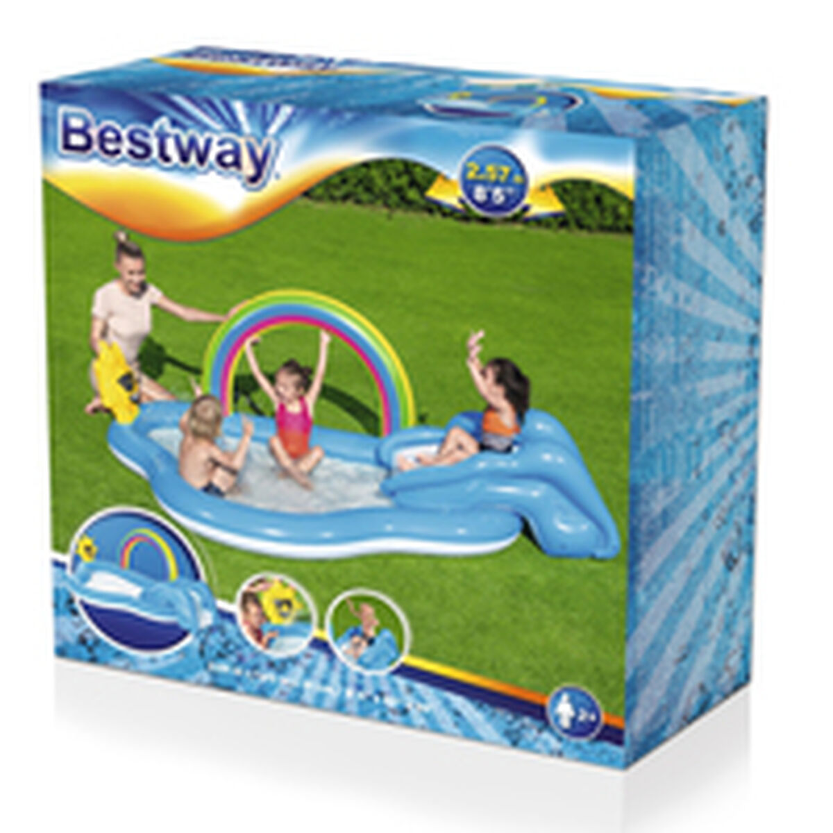 Children’s pool Bestway 257 x 145 x 91 cm