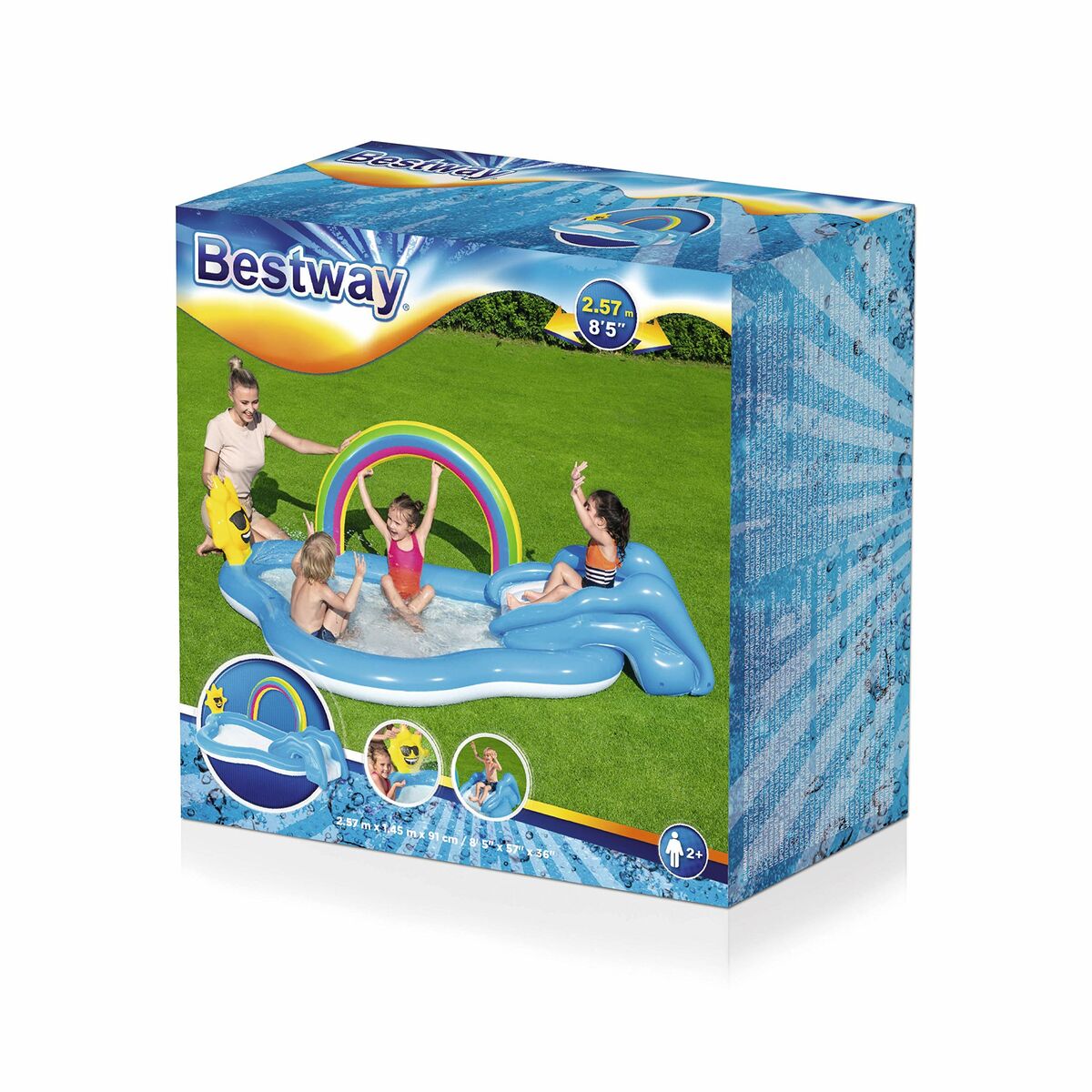 Children’s pool Bestway 257 x 145 x 91 cm