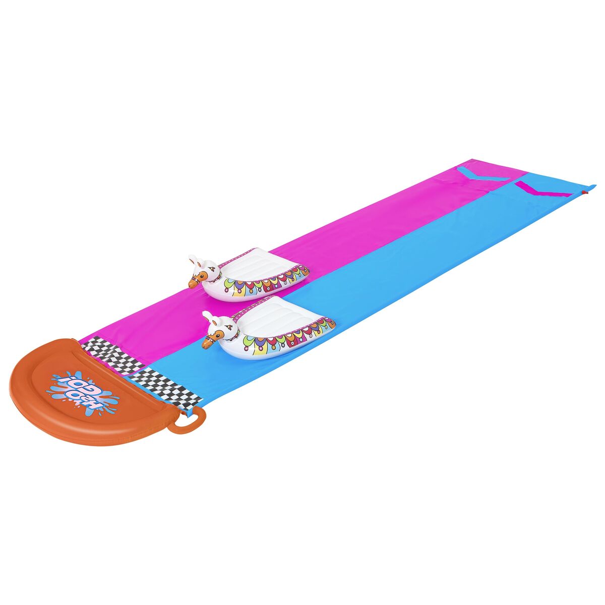 Bestway Sliding Track with Inflatable Double Llama Animals 488×138 cm +3 Years Garden 52320