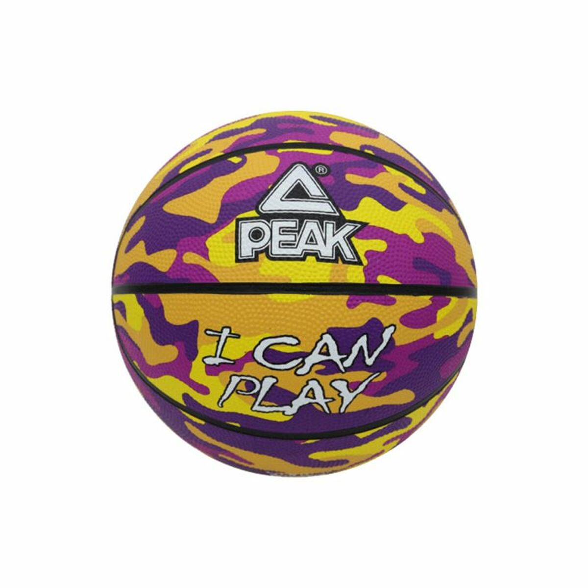 Basketball Ball Peak Peak Camo Ball Yellow Purple (Size 5) Basketball Ball Peak Peak Camo Ball Yellow Purple (Size 5)