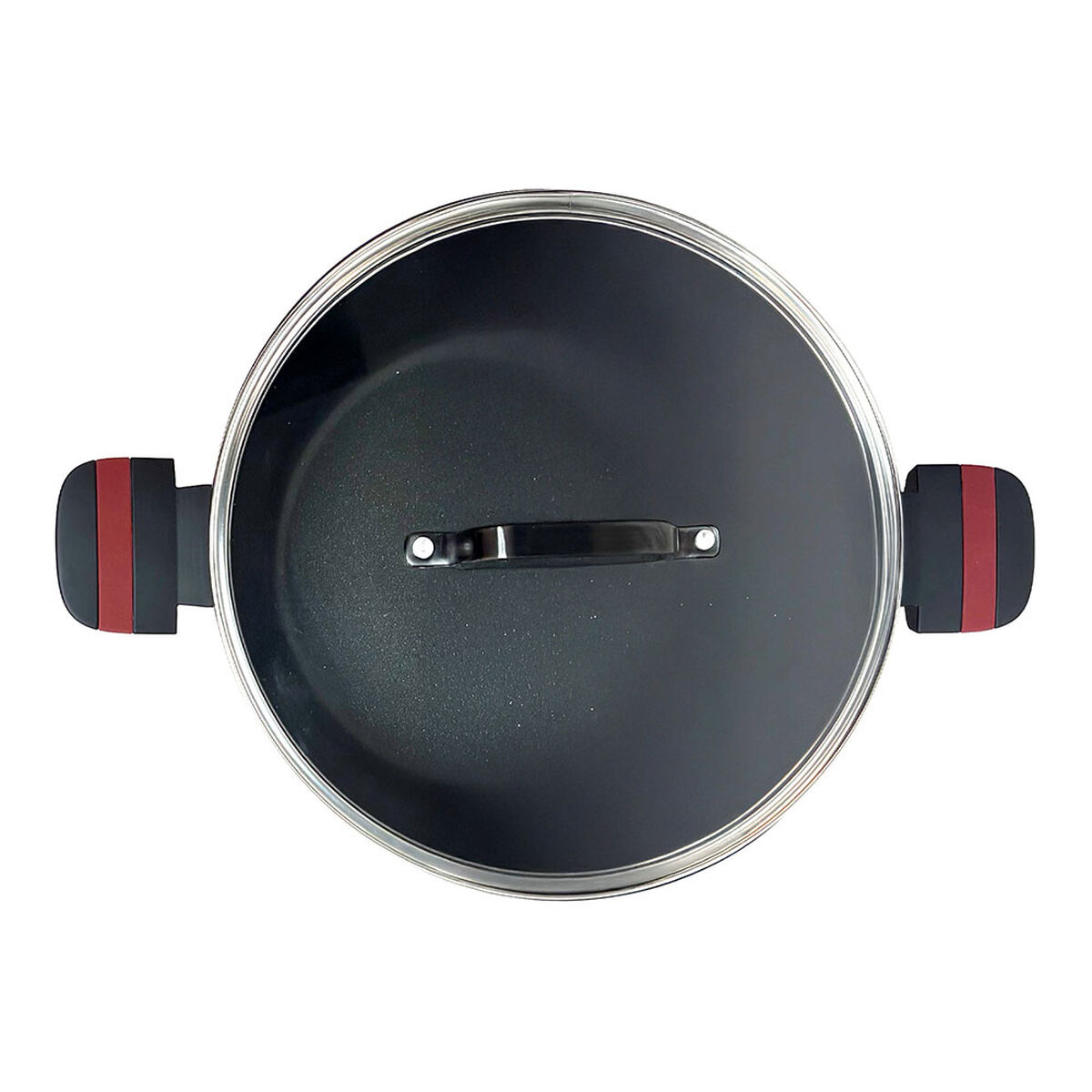 Casserole with lid San Ignacio denia experto Red Transparent  28 cm