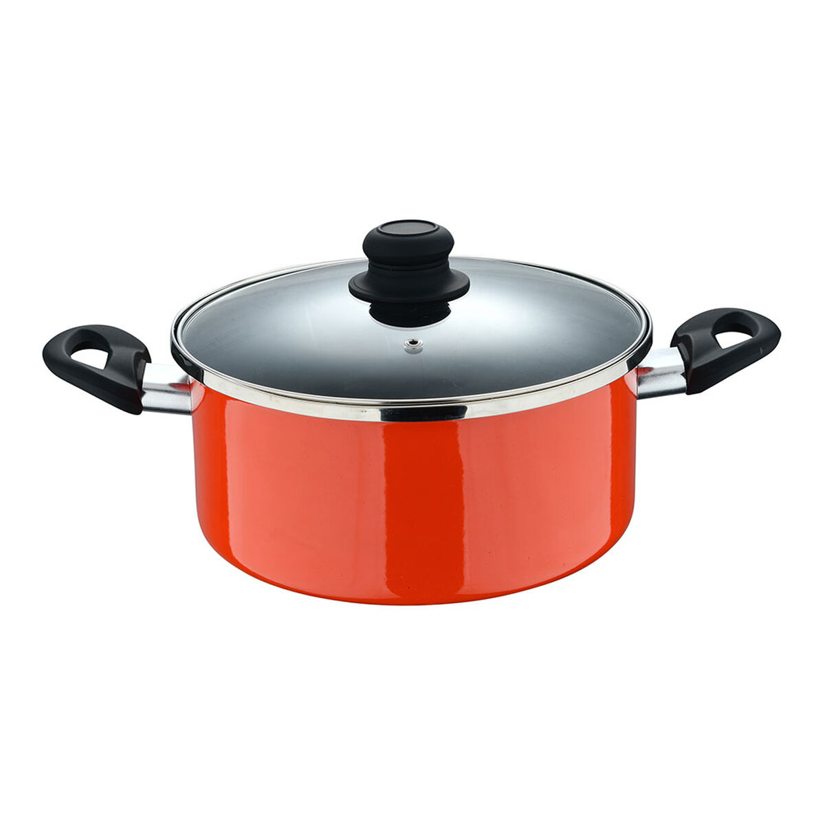 Casserole with lid San Ignacio valencia experto Orange Carbon steel