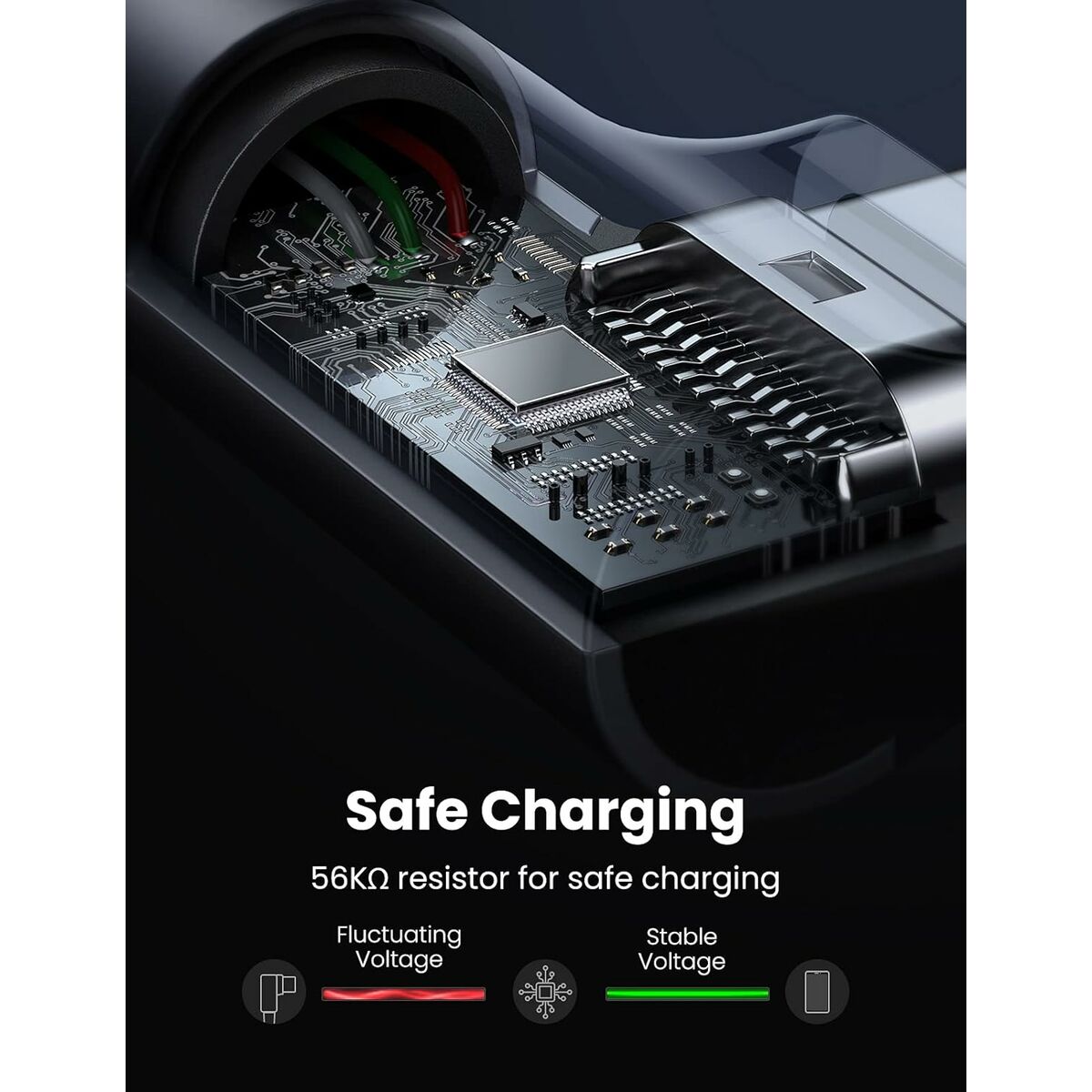 USB A to USB-C Cable Ugreen 50942 Black 2 m