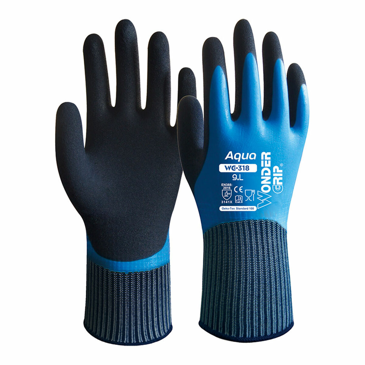 Work Gloves Wonder Grip Blue Work Gloves Wonder Grip Blue