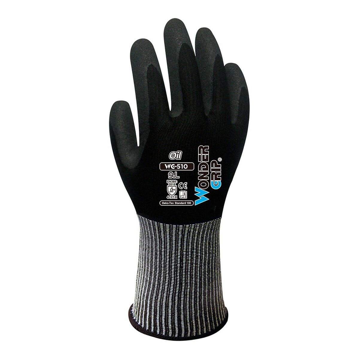 Work Gloves Wonder Grip Black