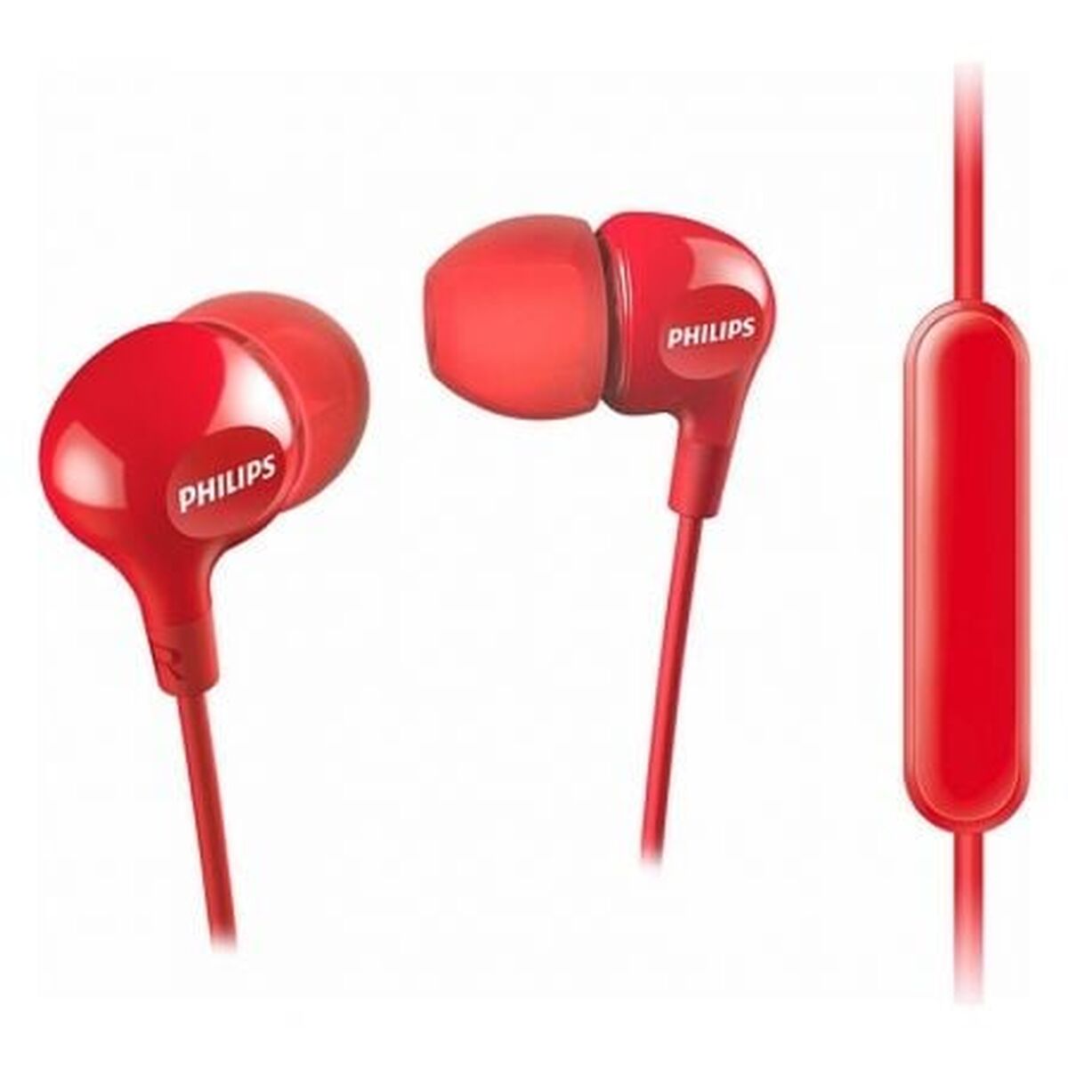 Headphones Philips SHE3555RD Red Headphones Philips SHE3555RD Red
