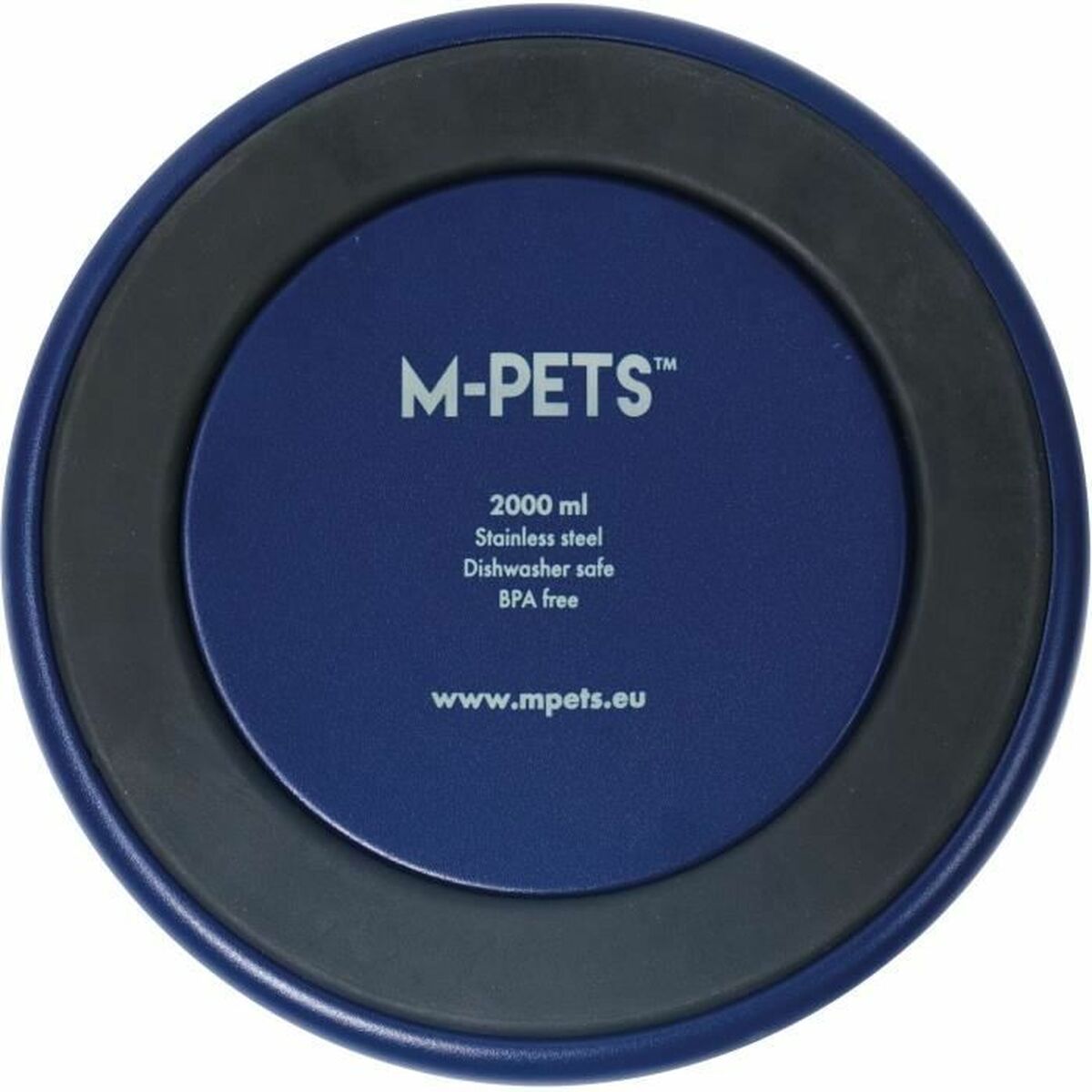Dog Feeder MPETS ESKIMO Metal Stainless steel Blue Non-slip 2 L