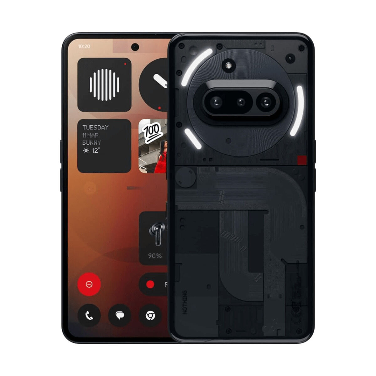 Smartphone Nothing phone A10400142 Octa Core 8 GB RAM 128 GB Black