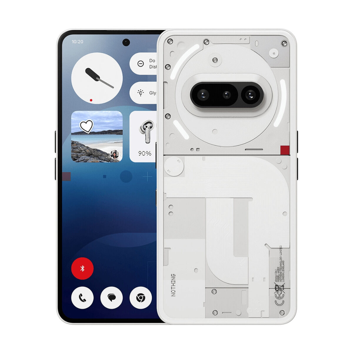 Smartphone Nothing Phone 3a 5G Octa Core 12 GB RAM 256 GB White 6,67″