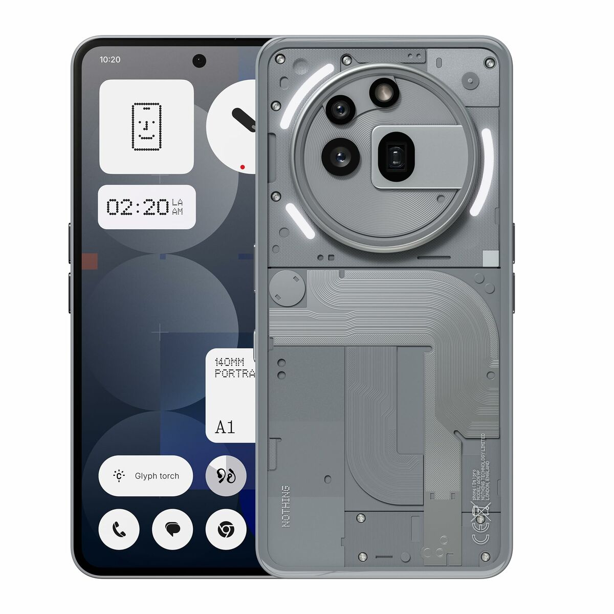 Smartphone Nothing phone A10400167 Octa Core 12 GB RAM 256 GB Grey