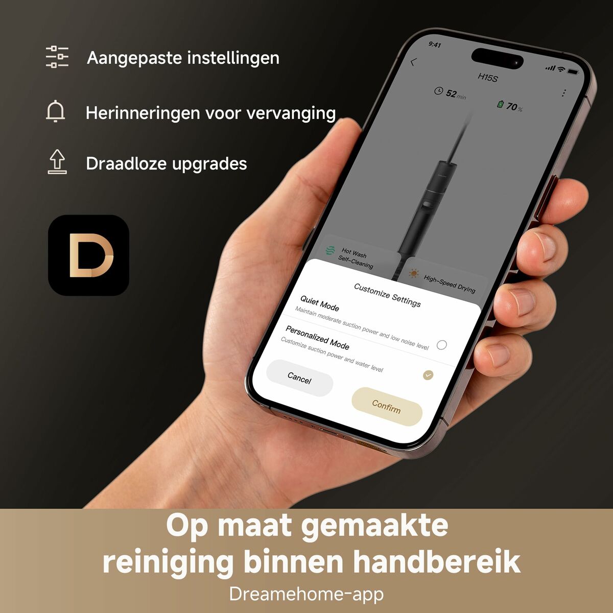 vacuum cleaner Dreame 011101AA000278 Black