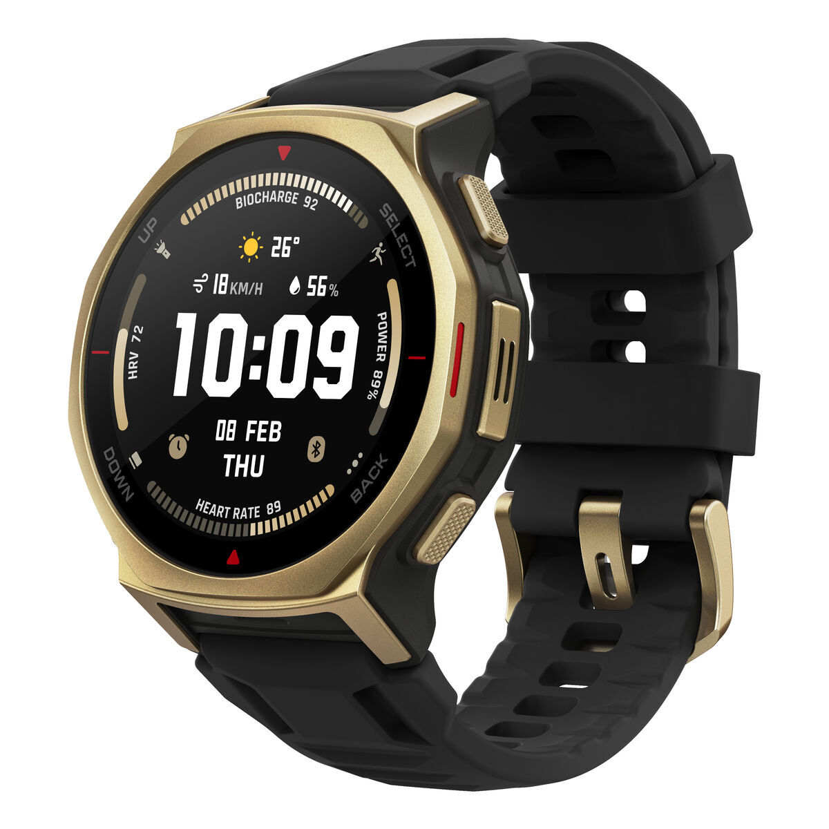 Smartwatch Amazfit W2548GL1N Black Golden  44 mm
