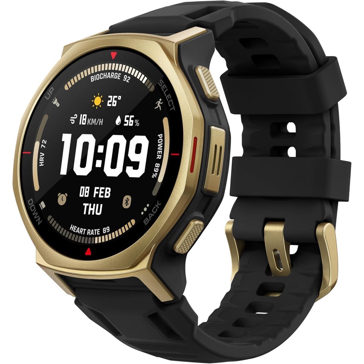 Smartwatch Amazfit W2548GL1N Black Golden  44 mm