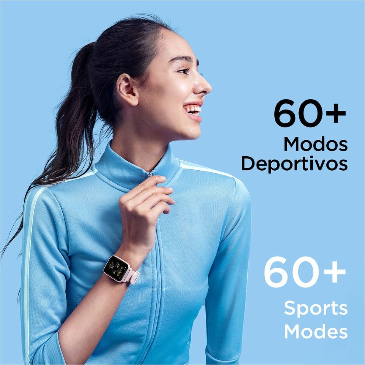 Smartwatch Amazfit Bip U Pro 1,43″ GPS Bluetooth Black Pink 1,43″
