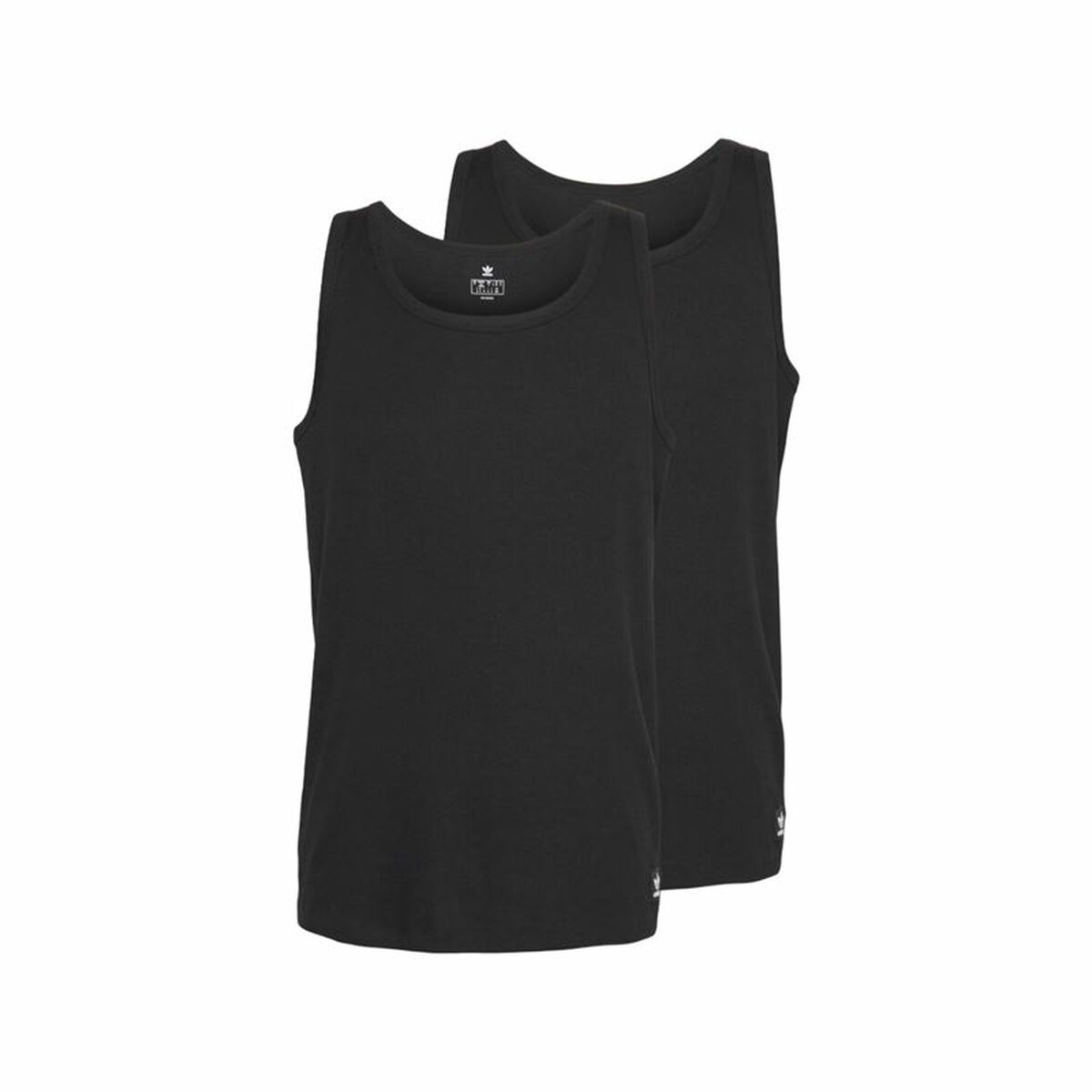 Tank Top Men Adidas Active Flex Cotton Black 2 Units Tank Top Men Adidas Active Flex Cotton Black 2 Units