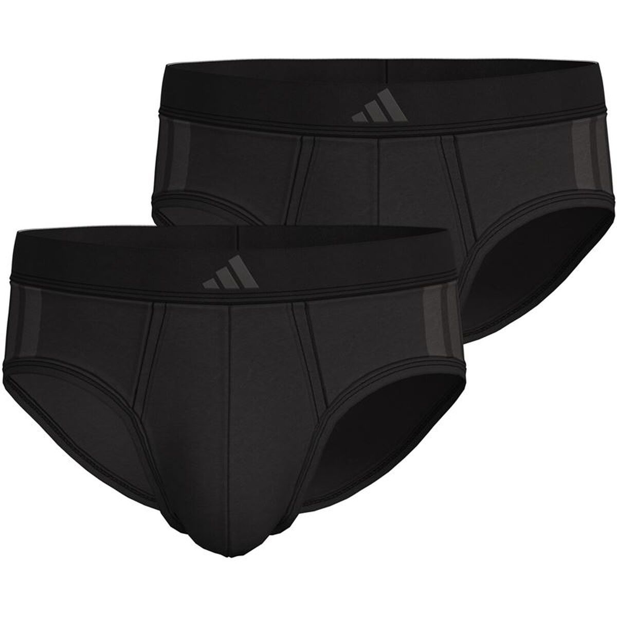 Slips Adidas Slip Low Rise 3 Stripes Active Flex Black 2 Units Slips Adidas Slip Low Rise 3 Stripes Active Flex Black 2 Units