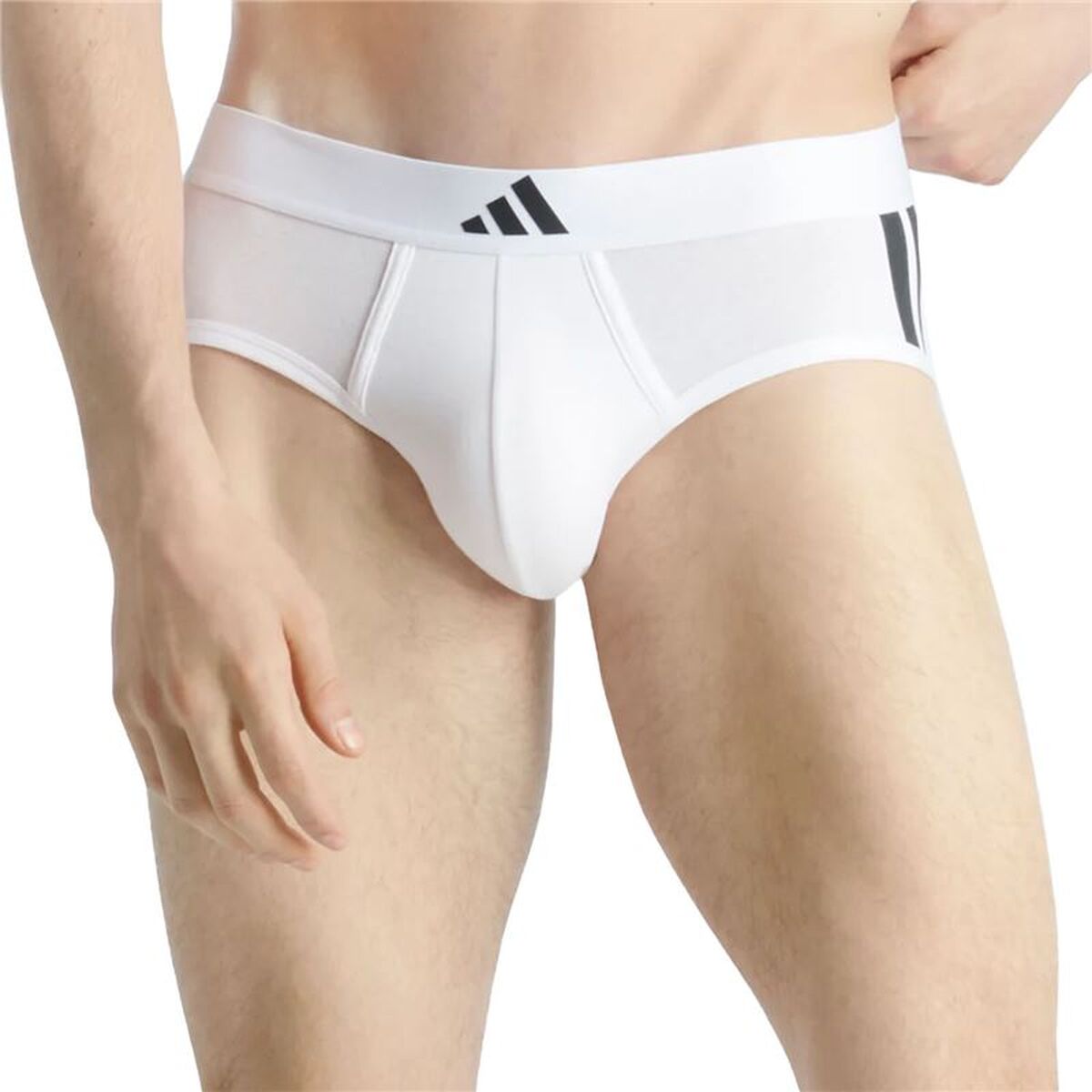 Slips Adidas Slip Low Rise 3 Stripes Active Flex White 2 Units