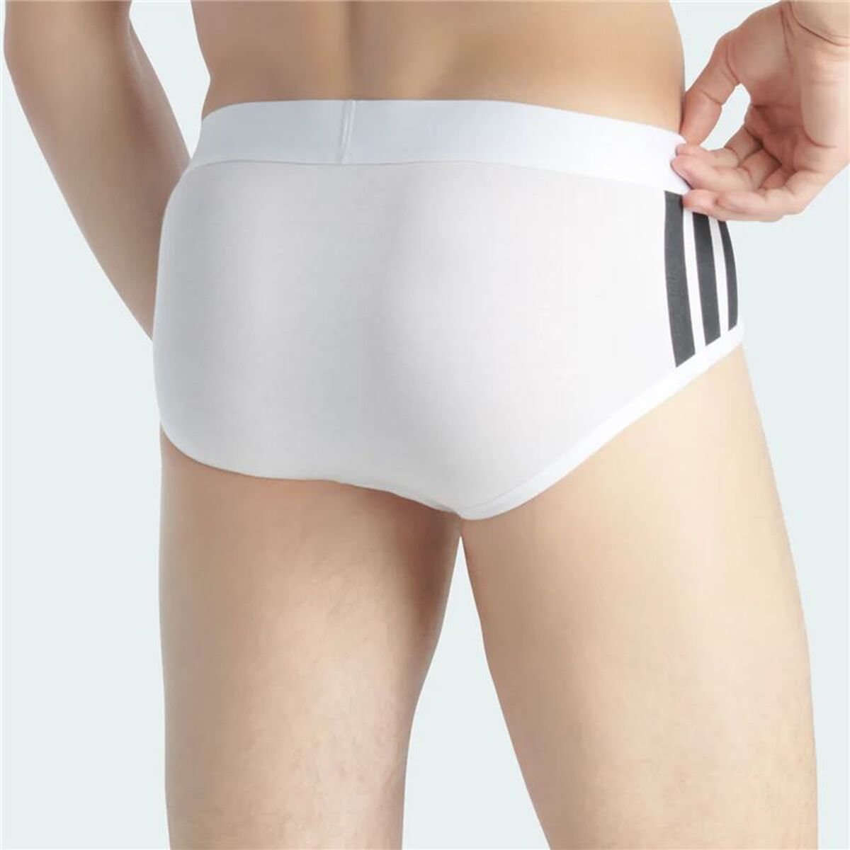 Slips Adidas Slip Low Rise 3 Stripes Active Flex White 2 Units