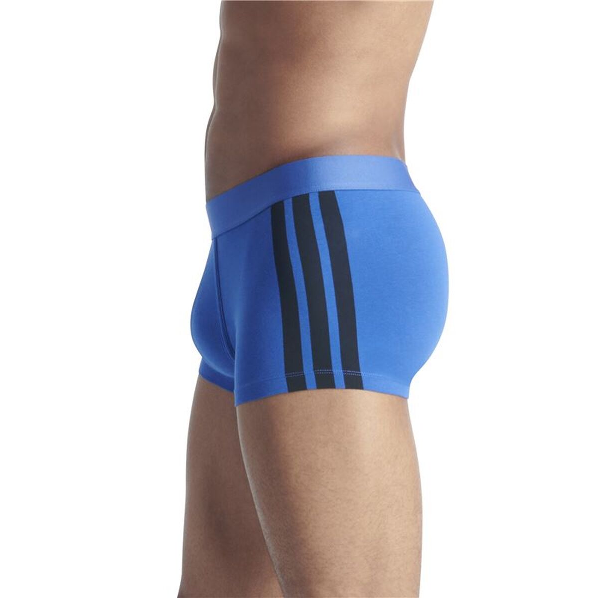 Men’s Boxer Shorts Adidas Trunk Low Rise 3 Stripes Blue 2 Pieces