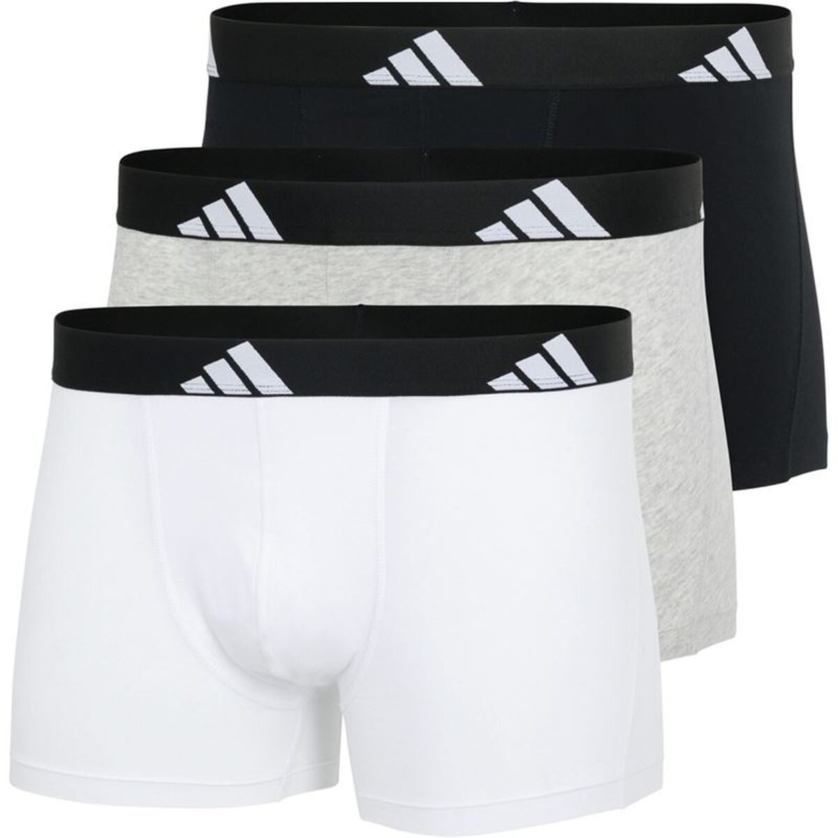 Men’s Boxer Shorts Adidas Slip Active Flex Cotton White 3 Pieces