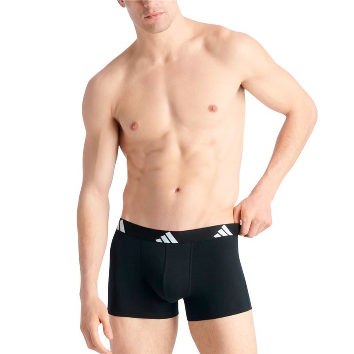 Men’s Boxer Shorts Adidas Active Flex Black 3 Pieces