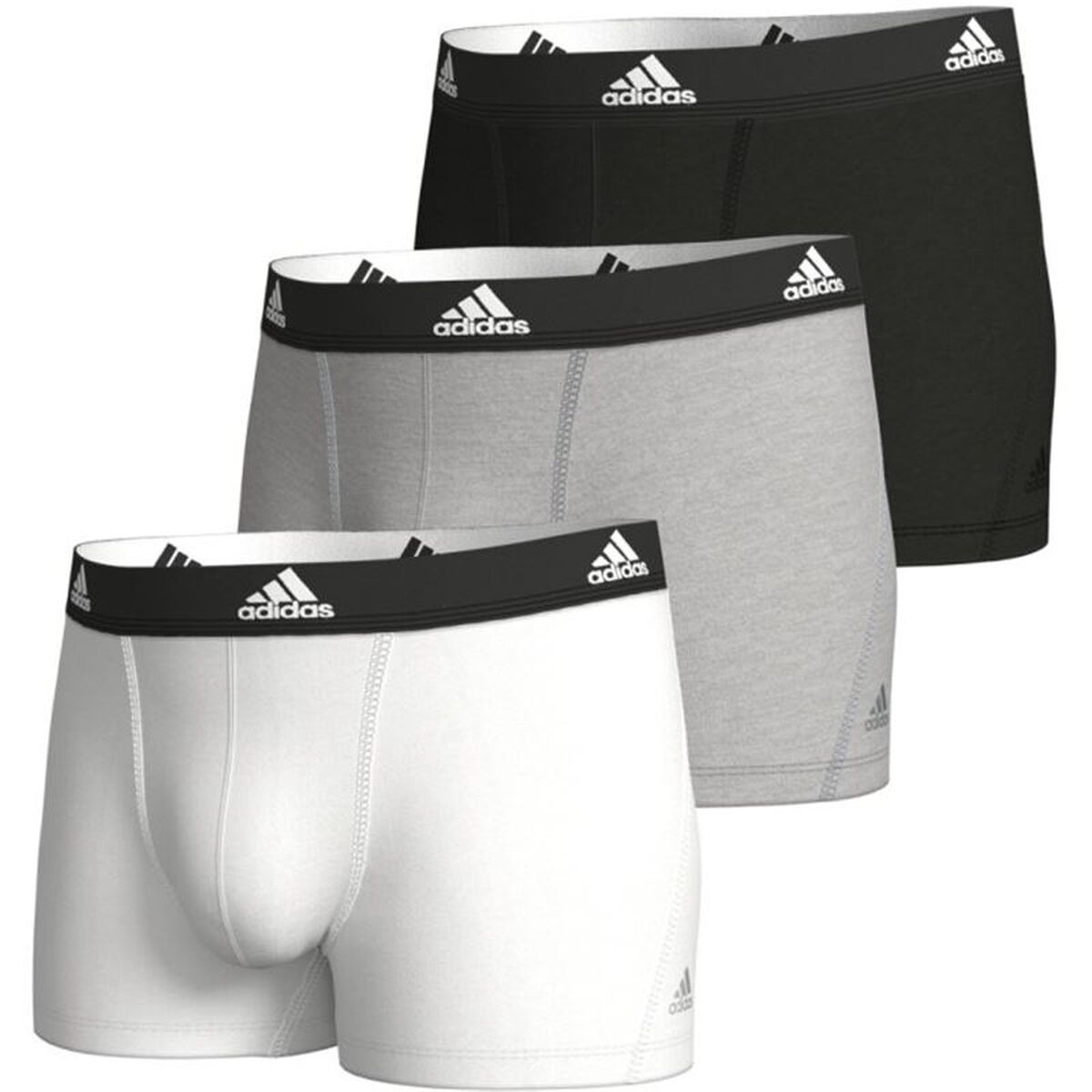 Men’s Boxer Shorts Adidas Active Flex White 3 Pieces Men’s Boxer Shorts Adidas Active Flex White 3 Pieces