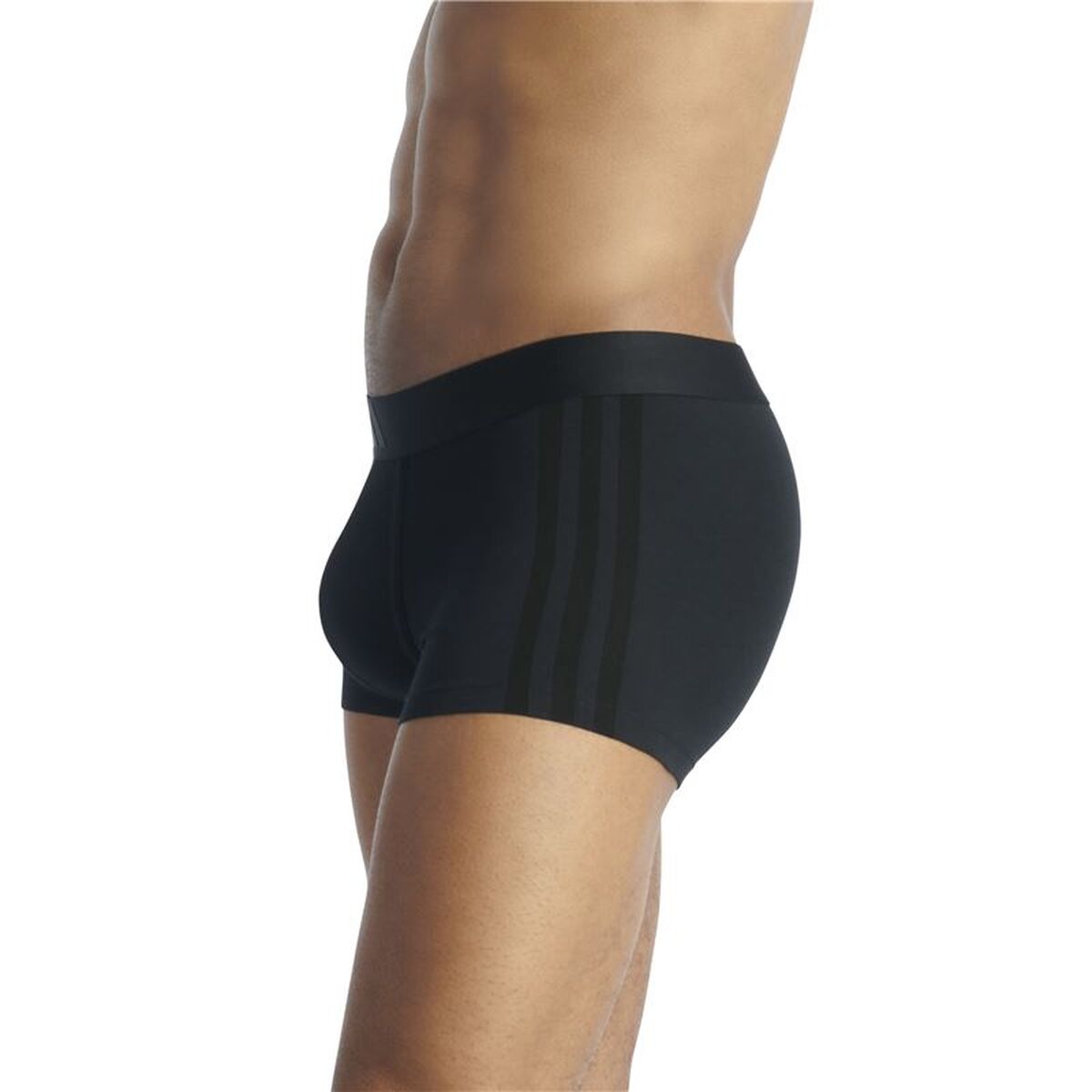 Men’s Boxer Shorts Adidas Low Rise 3 Stripes 2P Active Flex Grey 2 Pieces