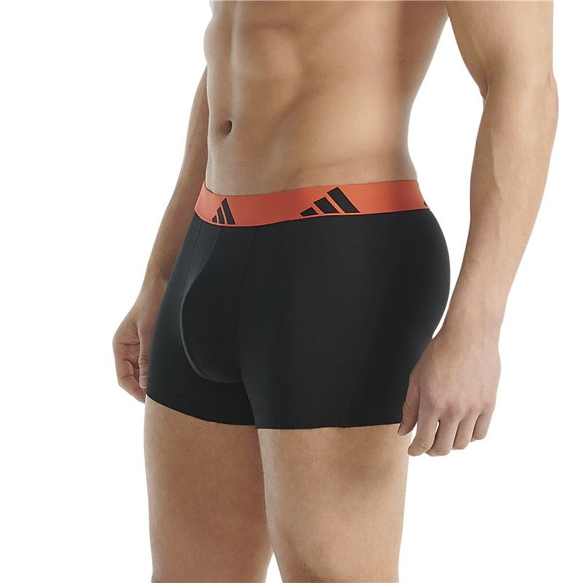 Men’s Boxer Shorts Adidas Active Flex Black 2 Pieces