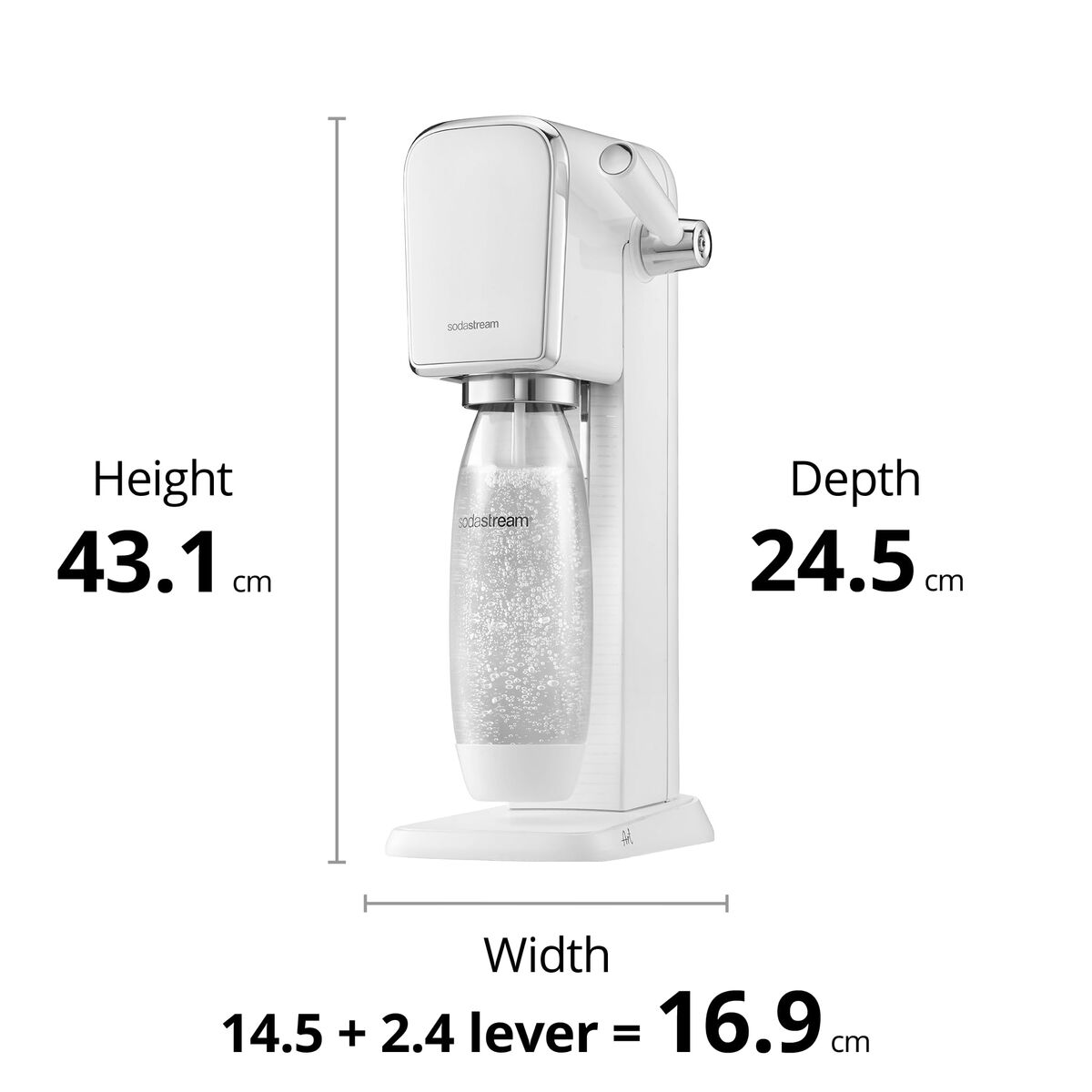 Soda Machine sodastream ART WHITE White 1 L