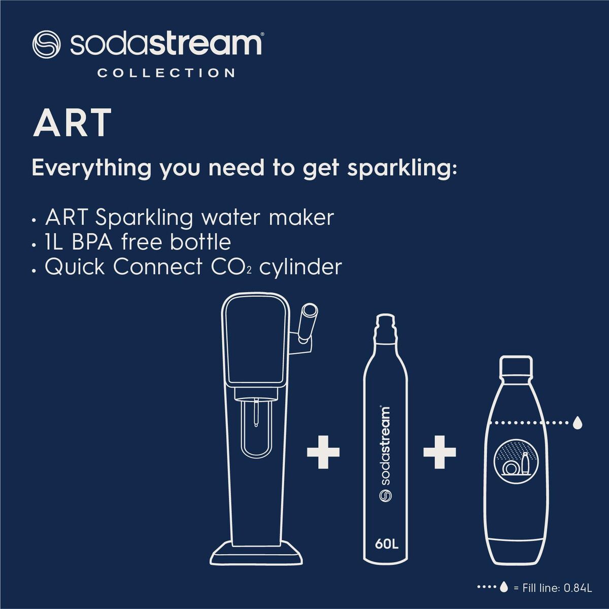 Soda Machine sodastream ART BLACK Black 1 L