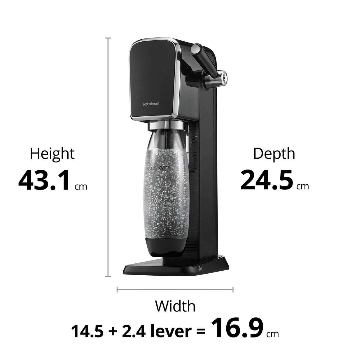 Soda Machine sodastream ART BLACK Black 1 L