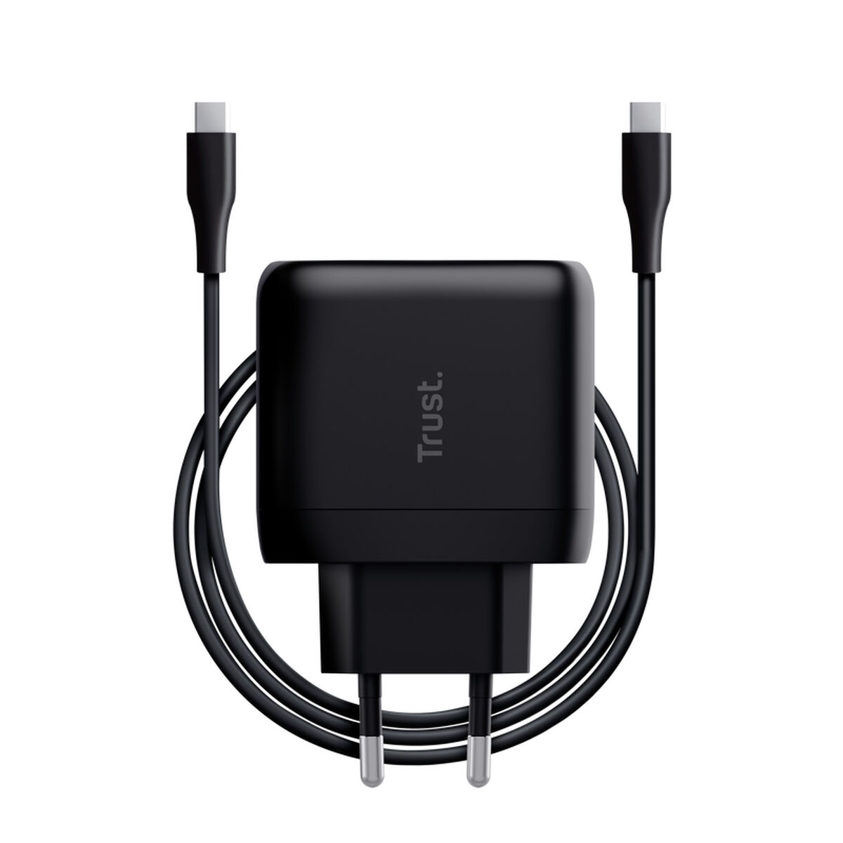 Wall Charger + USB-C Cable Trust Maxo Black 65 W Wall Charger + USB-C Cable Trust Maxo Black 65 W