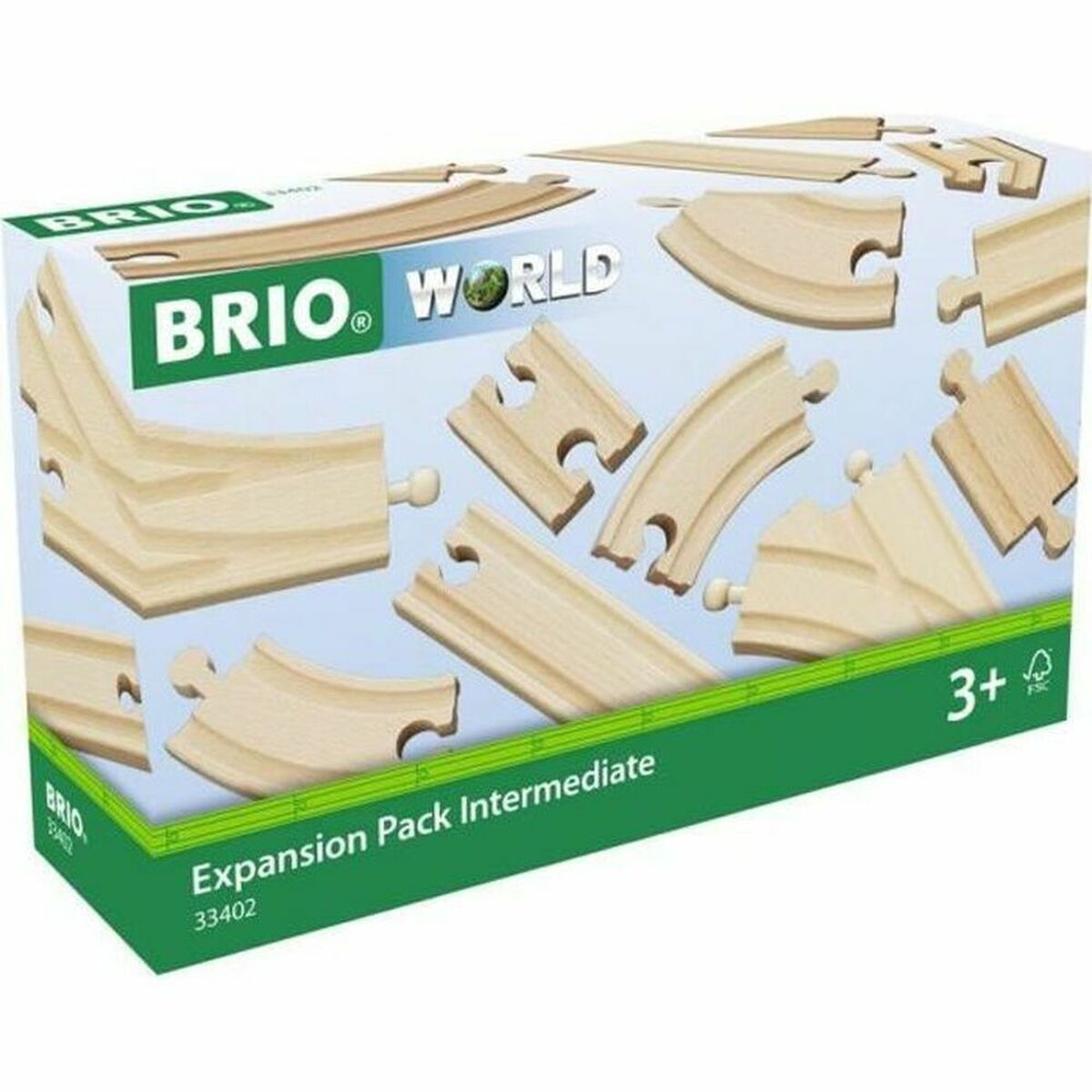 Train track Brio Intermediate Evolution Set Wood 16 Pieces Train track Brio Intermediate Evolution Set Wood 16 Pieces