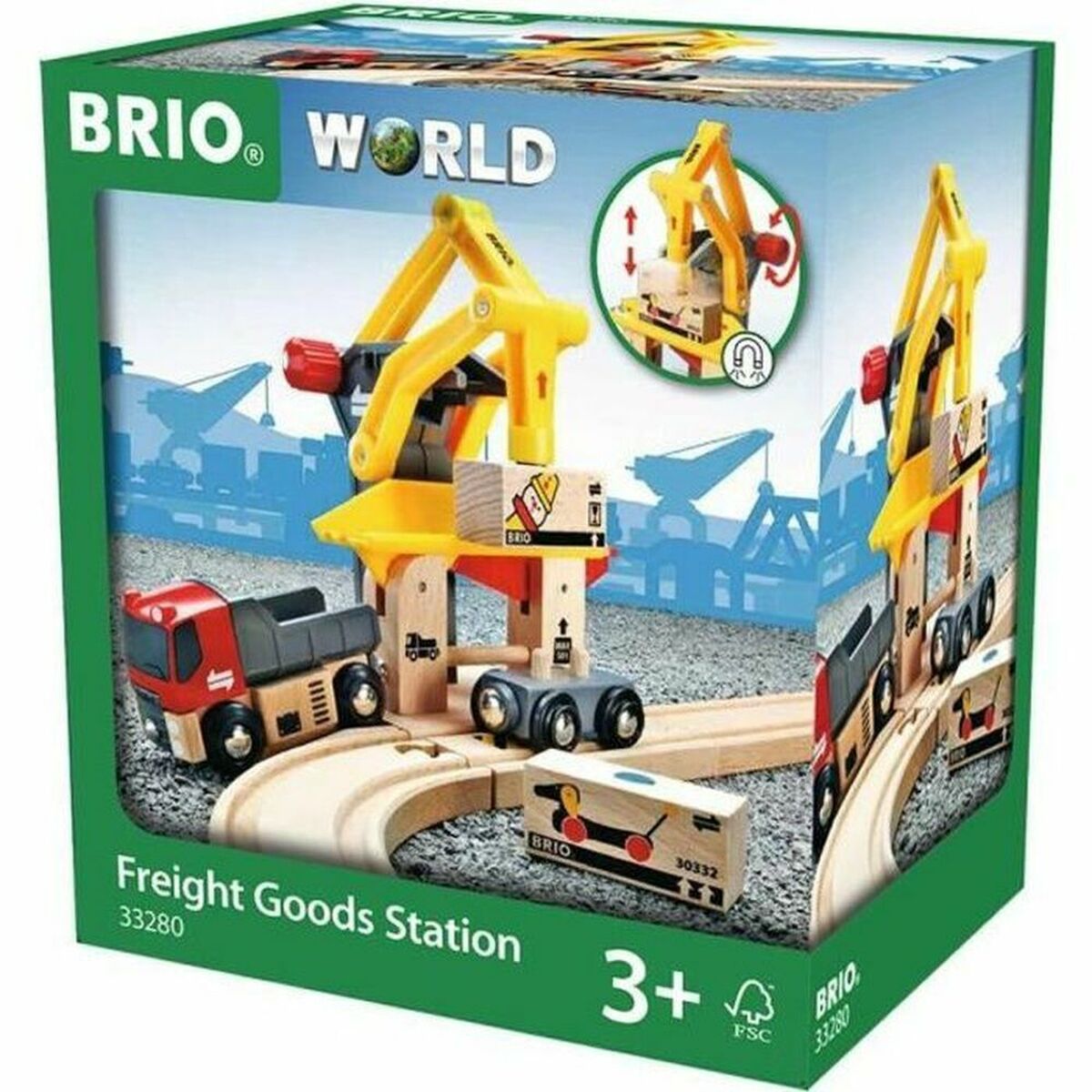 Construction set Brio Freight Loading Crane Multicolour Multi 6 Pieces Construction set Brio Freight Loading Crane Multicolour Multi 6 Pieces