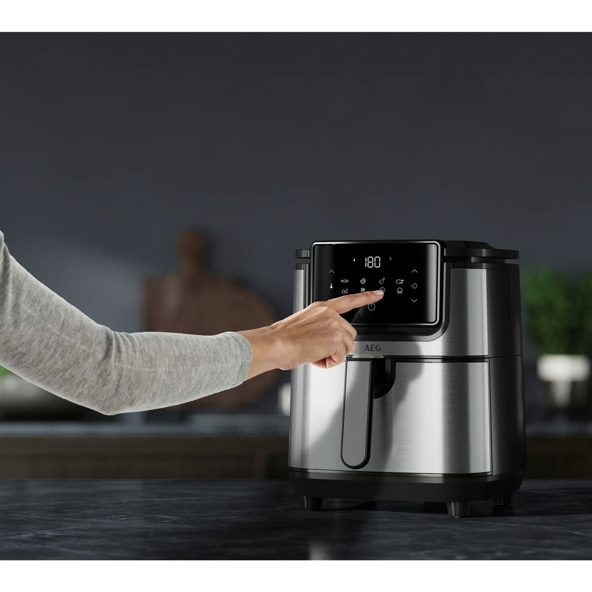 Air Fryer AEG AF6-1-4ST Black 1500 W 3,5 L