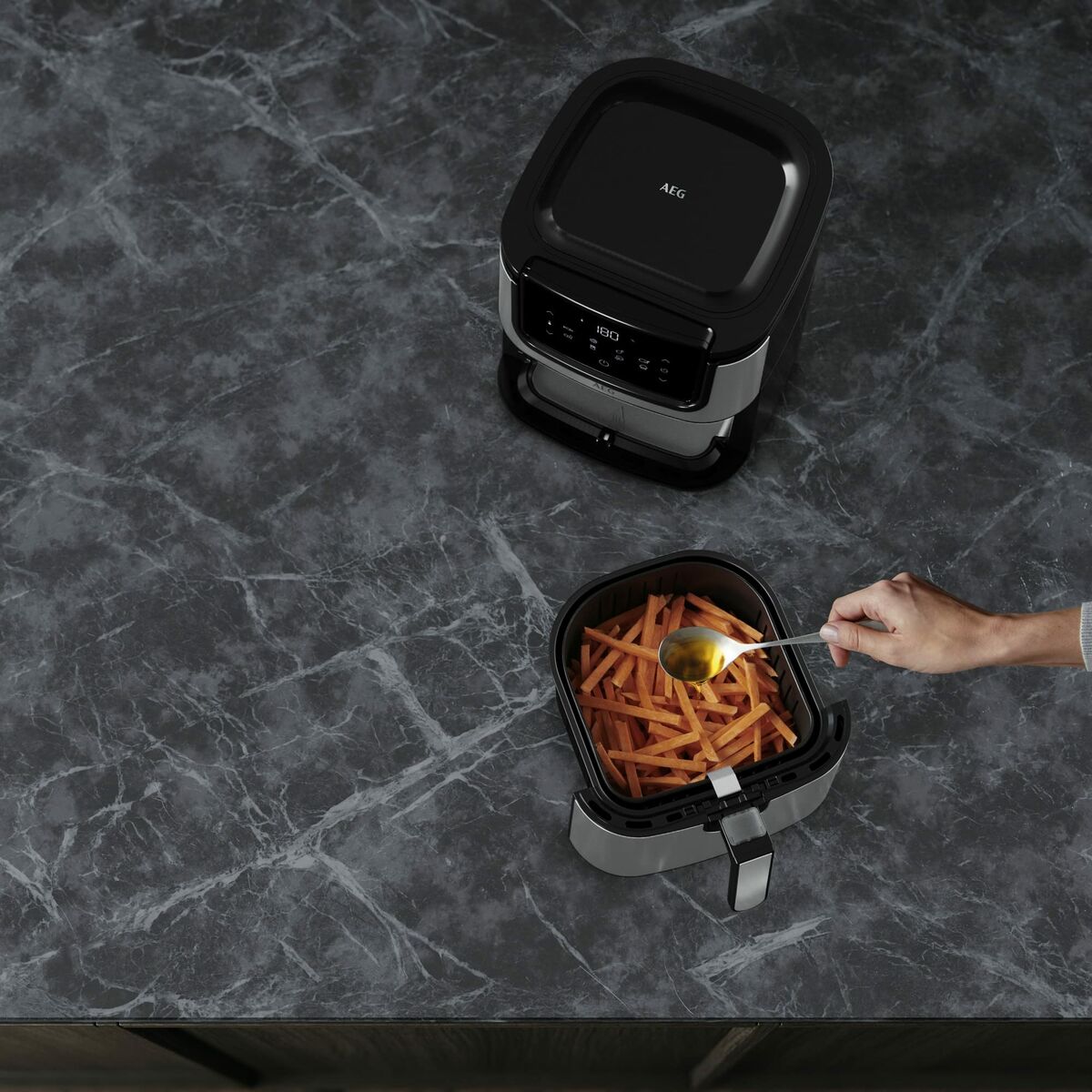 Air Fryer AEG AF6-1-4ST Black 1500 W 3,5 L