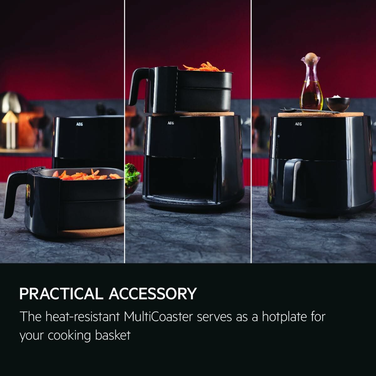 Air Fryer AEG AAF7B Black 1800 W 6,8 L 2,3 kg