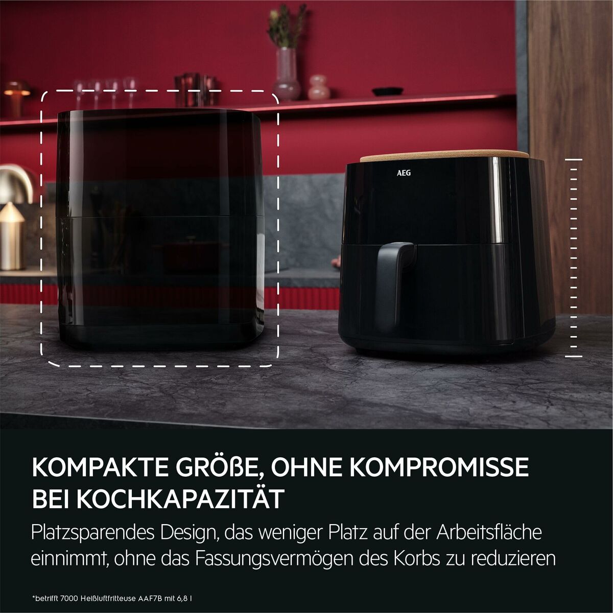 Air Fryer AEG AAF7B Black 1800 W 6,8 L 2,3 kg