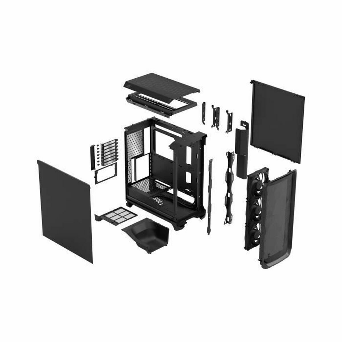 ATX Semi-tower Box Fractal Black