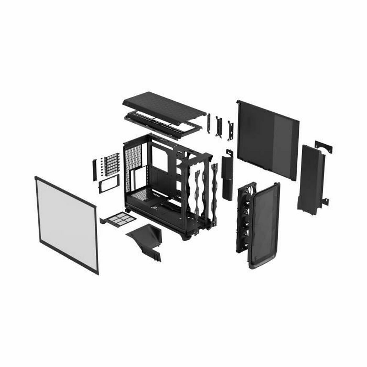 ATX Semi-tower Box Fractal Black